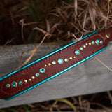 Chili, 1.25" wide Custom Leather Dog Collar