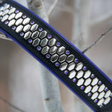 Dusk, 2" Wide Custom Leather Dog Collar.