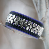 Dusk, 2" Wide Custom Leather Dog Collar.