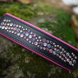 Galaxy, 2" Wide Custom Leather Dog Collar