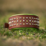Mia, 2" Wide Custom Leather Dog Collar