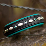 Mini De Vil, 1.25" wide Custom Leather Dog Collar