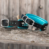 Mini Hex, 1.5" wide Custom Leather Dog Collar