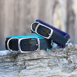 Rain, 1.5" Wide Custom Leather Dog Collar