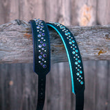 Rain, 1.5" Wide Custom Leather Dog Collar