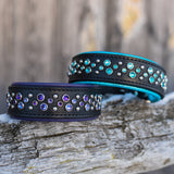 Rain, 1.5" Wide Custom Leather Dog Collar