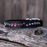 River,  3/4" wide Custom Leather Dog Collar.