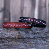 River,  3/4" wide Custom Leather Dog Collar.