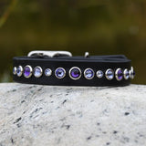 Siri,  3/4" wide Custom Leather Dog Collar