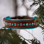 Sirius Tempting Teals, 1.25" wide Dog Collar