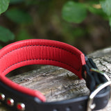 Charm, Red 1.25" Leather Dog Collar