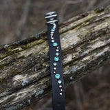 Chili, 3/4" wide Black Leather Dog Collar