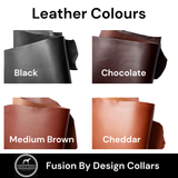 Wave, 1.5" Wide Custom Leather Dog Collar