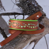 Micro Mardi Gras French Martingale Leash, size 16-19"