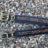 Loch, 1.5" wide Black Leather Dog Collar