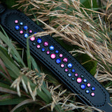 Starlight Leather Dog Collar, 1.5" wide