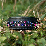 Starlight Leather Dog Collar, 1.5" wide
