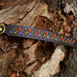 Rain, 1.25" Wide Dark Brown Leather Dog Collar
