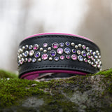 Galaxy, 2" Wide Custom Leather Dog Collar