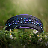 Galaxy, 2" Wide Custom Leather Dog Collar