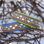 Mini Hex, 1.5" wide, various sizes Dog Collar