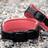 Mini Mardi Gras, 2" Wide Limited Edition Black Leather Collar