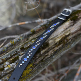 Ridge, 3/4" Wide Custom Leather Dog Collar